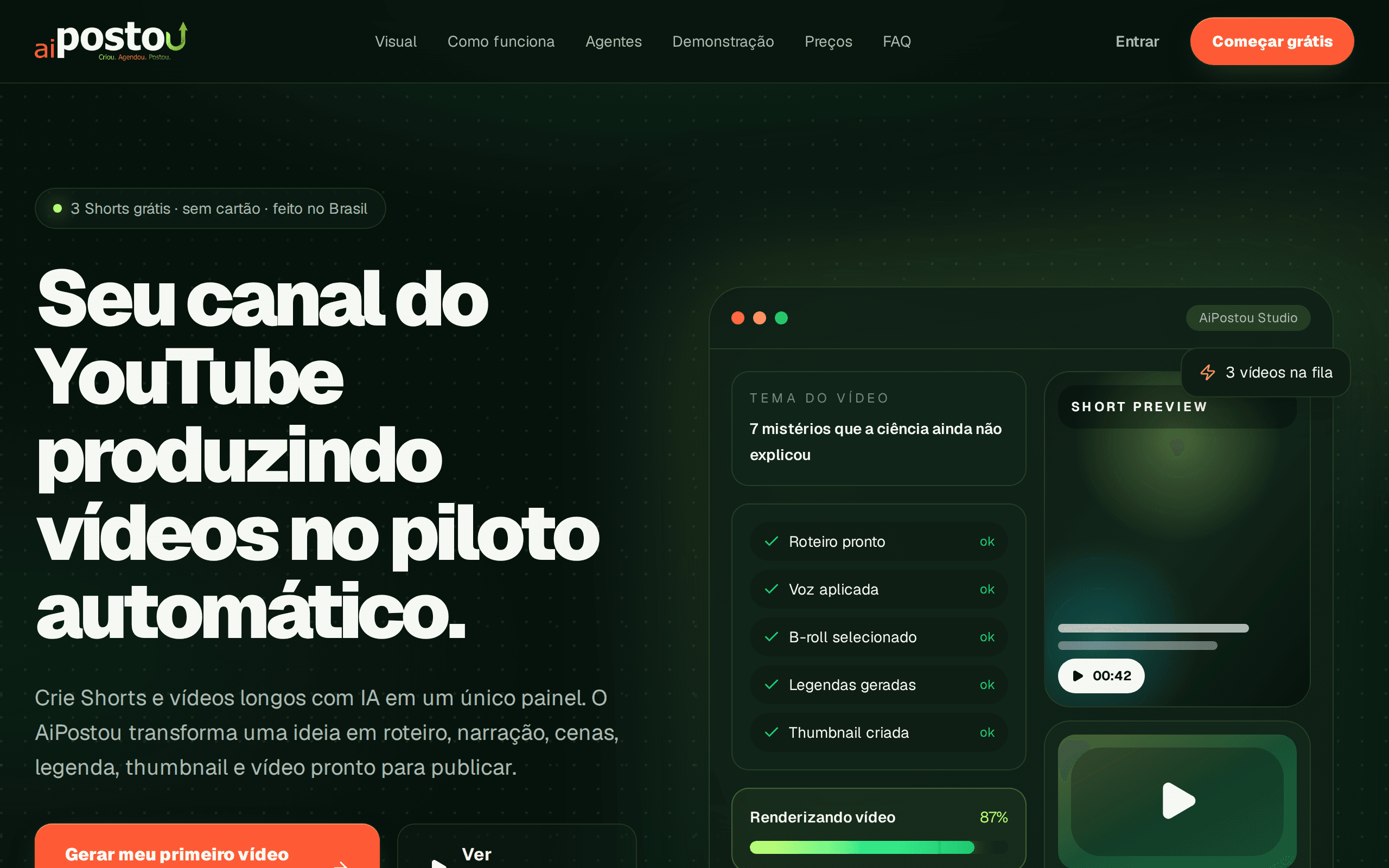 AiPostou — screenshot principal