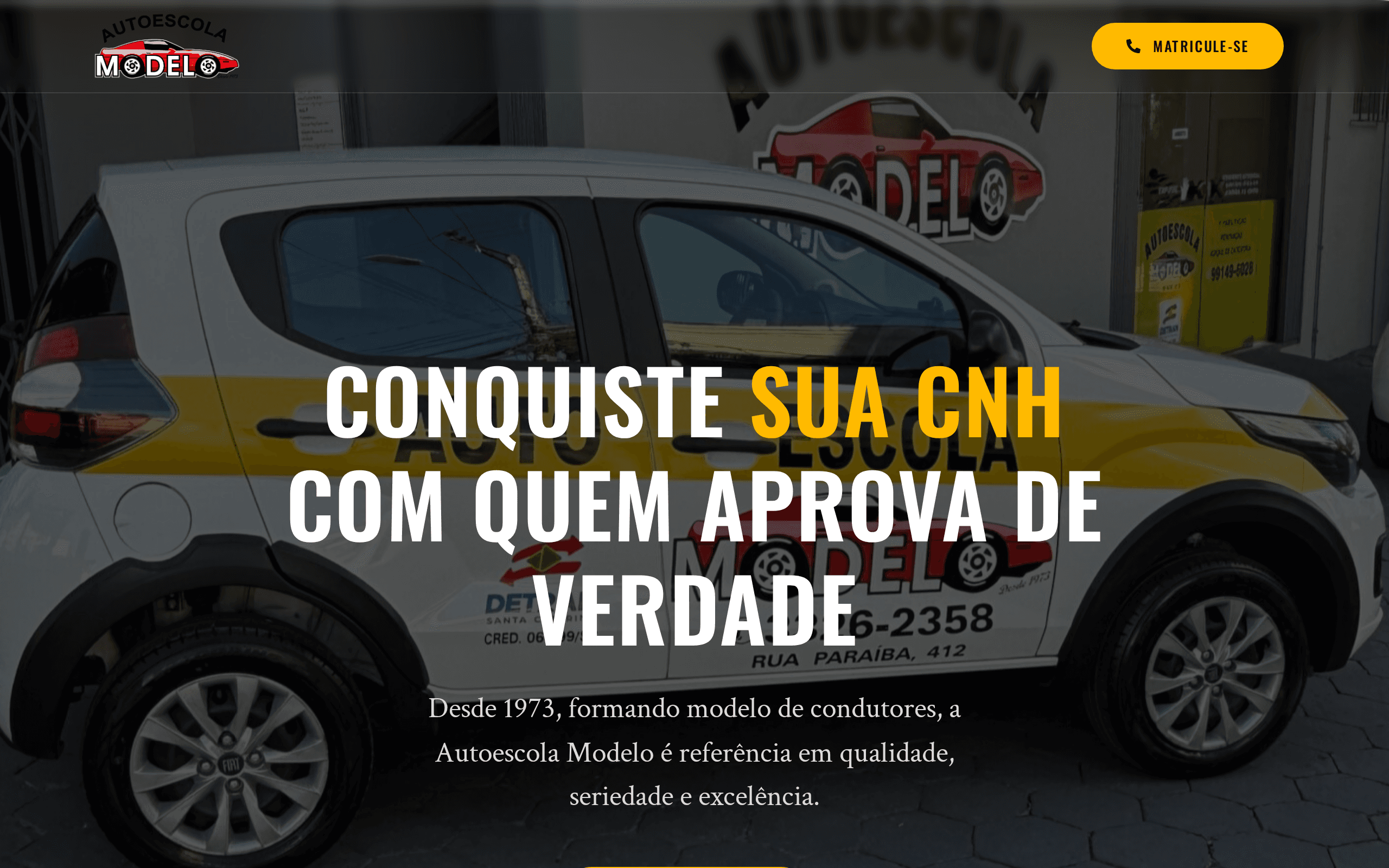Auto Escola Modelo BNU — screenshot principal