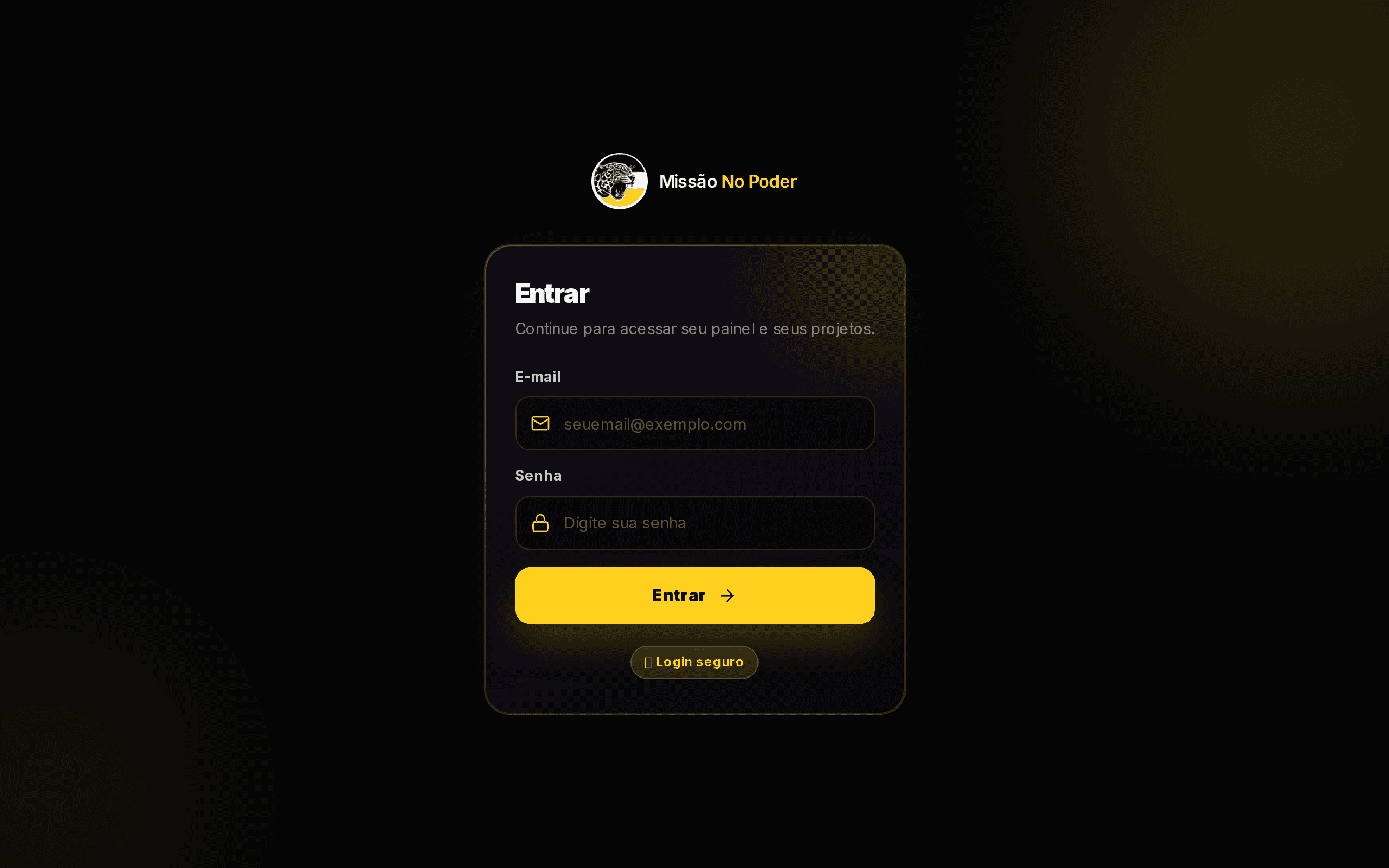 Missão No Poder — screenshot principal